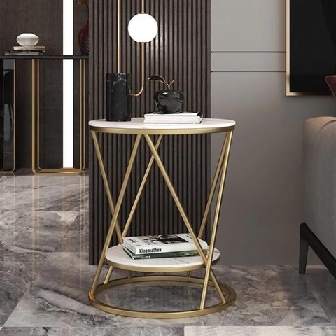 Bàn Góc Sofa Mặt Đá BG11