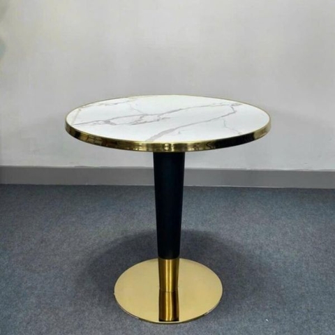 Bàn Tiếp Khách Chân Inox Mạ PVD Mặt Đá TL18