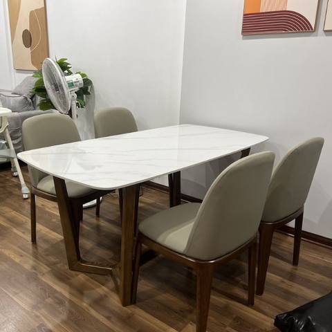 Bộ Bàn Ăn 4 Ghế Gỗ Sồi GR63