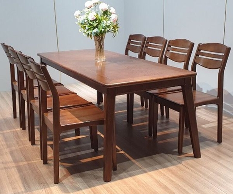 Bộ Bàn Ăn Gỗ Sồi 8 Ghế HT11