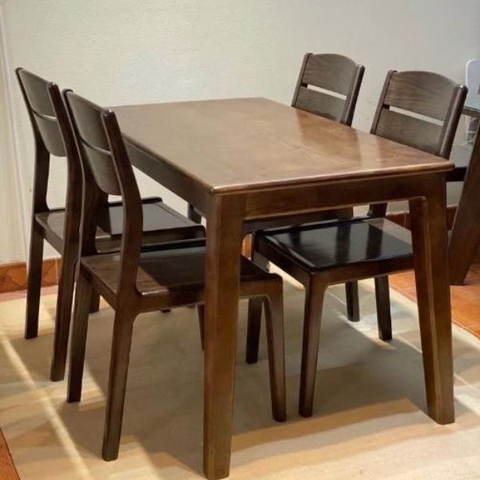 Bộ Bàn Ghế Ăn Nhỏ Gọn Gỗ Sồi HT36