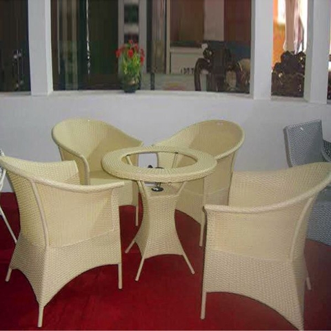 Bộ Bàn Ghế Cafe Mây Nhựa MN59