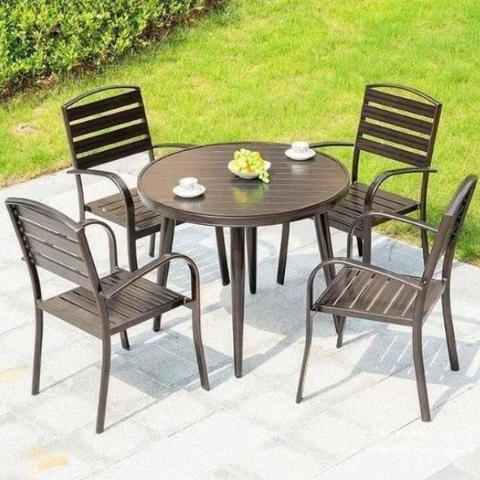 Bộ Bàn Ghế Ngoài Trời Nhôm Đúc ND54