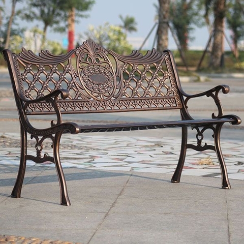 Ghế Băng Công Viên Nhôm Đúc GBN1