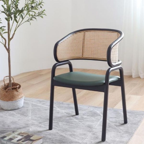 Ghế Cafe Gỗ Sồi Tựa Mây GW11