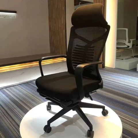 Ghế Công Thái Học Tựa Đầu Có Gác Chân GX14