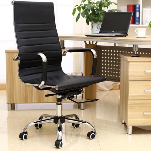 Ghế Da Lưng Cao Chân Xoay GX23