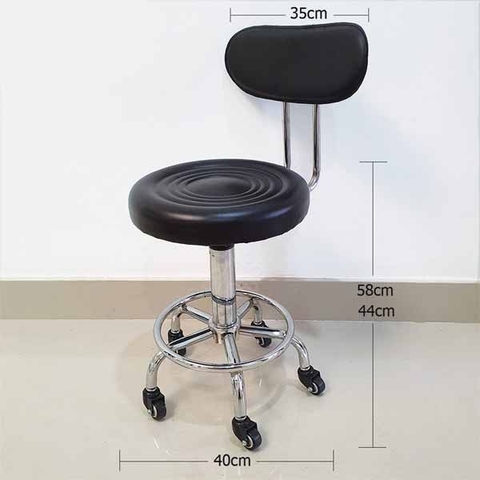 Ghế Đôn Xoay Nâng Hạ Có Tựa Nhập Khẩu