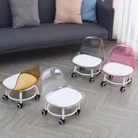 Ghế Đôn Xoay Nhựa Trong Nhập Khẩu