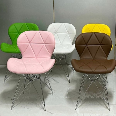 Ghế Eames Kachi Bọc Da Chân Sắt