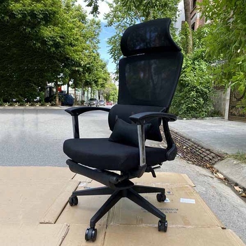 Ghế Công Thái Học Tựa Đầu Có Gác Chân GX15