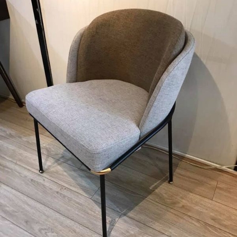 Ghế Minotti 2 Lưng Bọc Đệm Da Chân Sắt