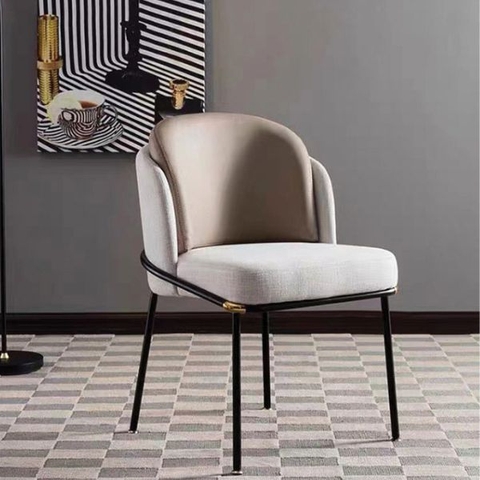 Ghế Minotti 2 Lưng Bọc Đệm Da Chân Sắt