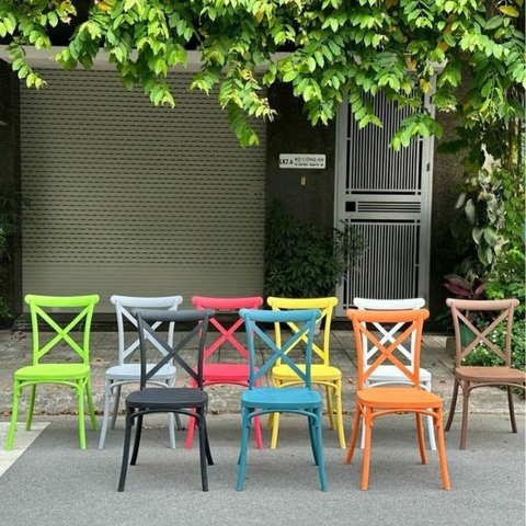 Ghế Nhựa Đúc Bistro X Nhập Khẩu GN14