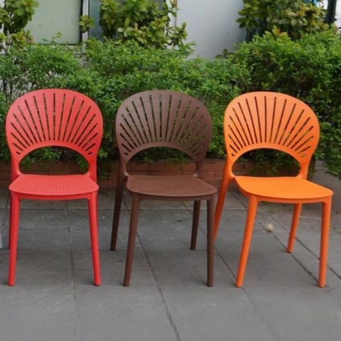 Ghế Nhựa Đúc Sankyo Lưng Nan Quạt GN11