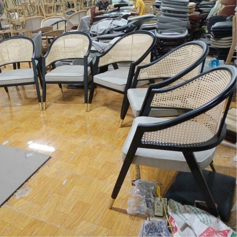 Ghế WORMLEY Gỗ Sồi Tựa Mây GF03