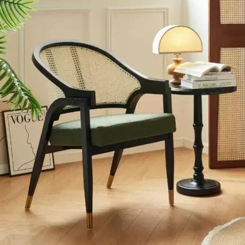 Ghế WORMLEY Gỗ Sồi Tựa Mây GW09