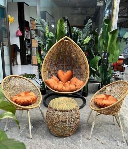 Xích Đu Trứng Mây Nhựa MN55