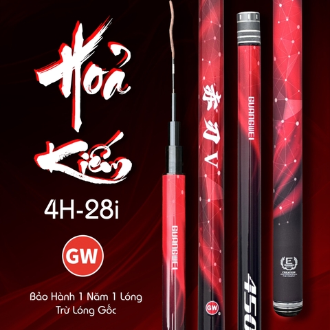 Cần Câu GW Hoả Kiểm - 4h28, 99% Carbon Toray