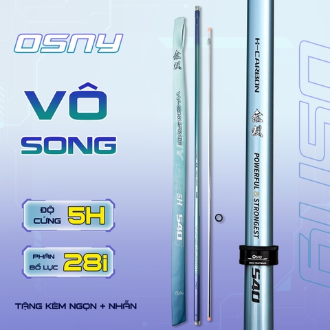 Osny Vô Song 5h28 Carbon 40-46T BẢO HÀNH 2 NĂM THAY 2 LÓNG BẤT KỲ