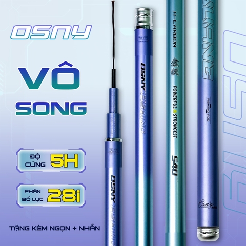 Osny Vô Song 5h28 Carbon 40-46T BẢO HÀNH 2 NĂM THAY 2 LÓNG BẤT KỲ