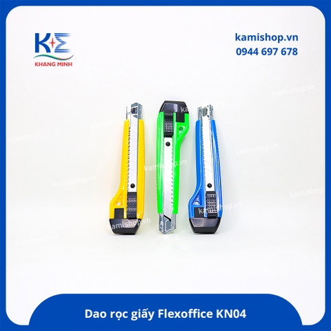Dao Flexoffice FO KN04 lớn 18mm (có 2 lưỡi dao dự phòng)