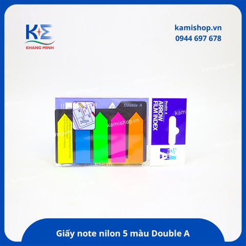 Giấy note nilon 5 màu Double A