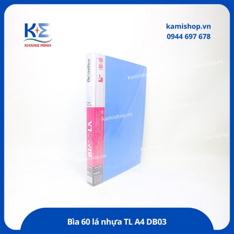 Bìa 60 lá nhựa TL A4 DB03 (20)