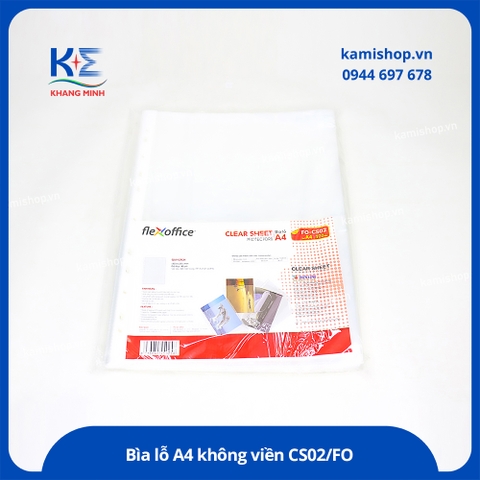 Bìa lỗ A4 không viền CS02/FO