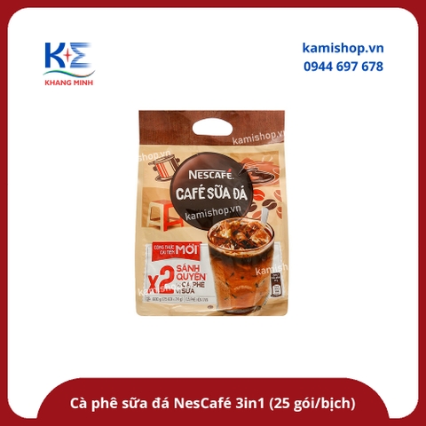 Cà phê sữa đá NesCafé 3in1 (25 gói/ bịch)