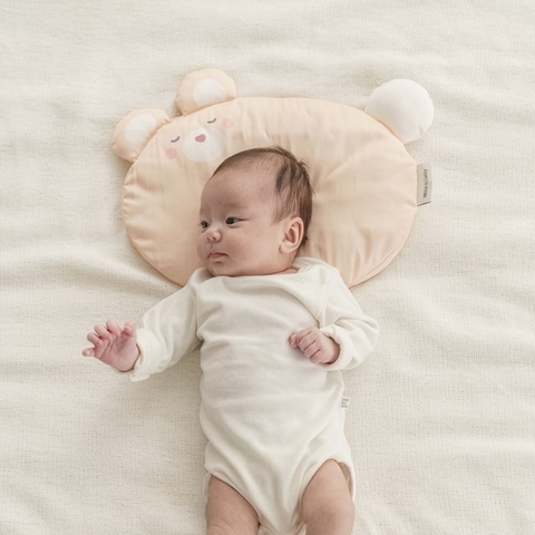 Bé sơ sinh có nên nằm gối? Kinh nghiệm chọn gối cho bé sơ sinh