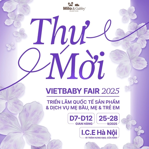 Thư mời tham dự triển lẫm Vietbaby Fair Hà Nội 2025
