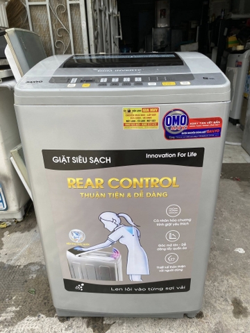 Máy giặt cũ Sanyo (ASW-D90VT) Inverter 9kg tiết kiệm điện