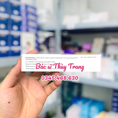Rutinib Cream 1.5% 30g - Kem Điều Trị Viêm Da Cơ Địa & Bạch Biến Hiệu Quả