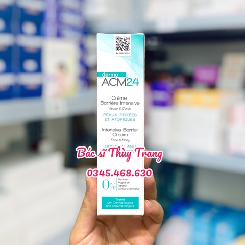 Kem dưỡng ẩm dành cho da khô, viêm da, mẩn đỏ DERMO ACM24 Intensive Barrier Cream - 75ml