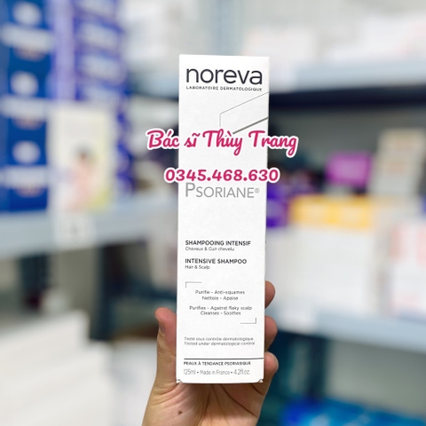 Dầu gội giúp làm sạch dịu nhẹ, lọa bỏ mảng gàu và vảy nến dày NOREVA Psoriane Intensive Shampoo - 125ml