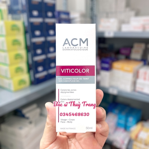 Kem Che Khuyết Điểm ACM Viticolor Skin Camouflage Gel - Giải Pháp Cho Da Bạch Biến, Da Mất Sắc Tố