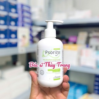 Kem dưỡng ẩm cho da vảy nến, á sừng, bong tróc LYSASKIN Psorilys Soin Emollient Longue Duree - 200ml - Urea 10%, Sodium Chloride 5% và 6% AHA