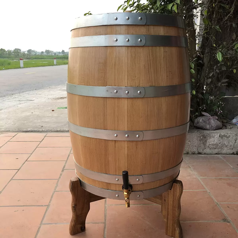 Thùng rượu gỗ sồi 100 lít dáng đứng