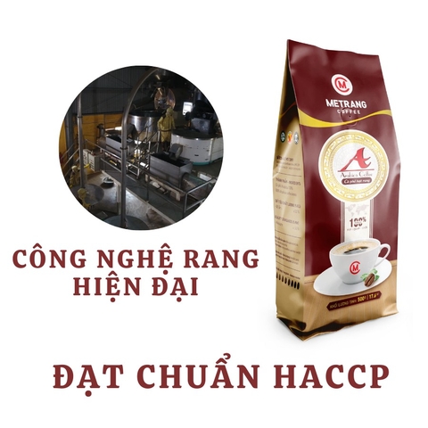 Cà phê Arabica (A) cafe rang mộc nguyên chất - Mê Trang, túi 500g hạt rang Cà phê