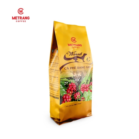 Cà phê Mê Trang Chồn rang xay (C) - Túi bột 500g