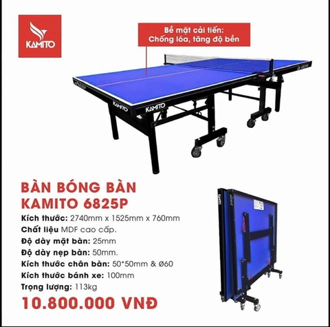 Bàn bóng bàn Kamito 6825P