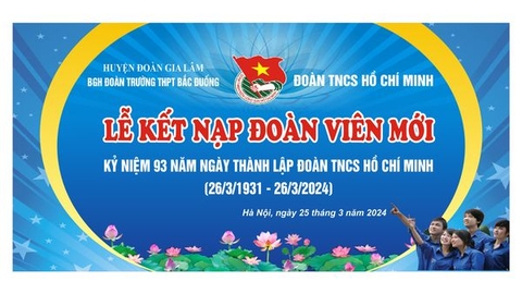 Lễ kết nạp đoàn viên mới ngày 26-3-2024