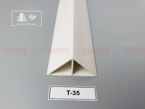 Nẹp nhựa vát góc 35mm