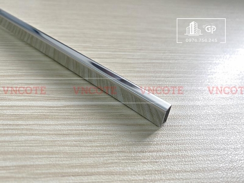 Nẹp inox chữ U3mm màu trắng bóng