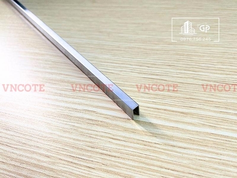 Nẹp inox chữ U5mm màu trắng xước