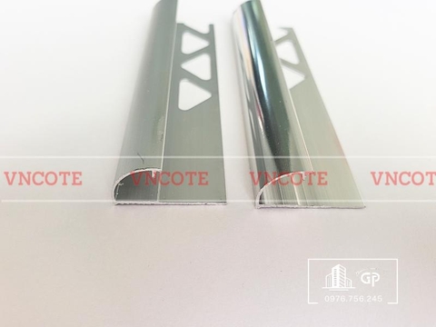 Nẹp nhôm bo góc ốp lát 12mm trắng bóng YC-12 TB