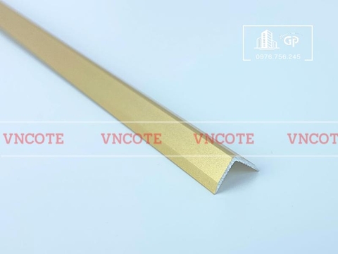 Nẹp nhôm chữ V10 màu vàng mờ