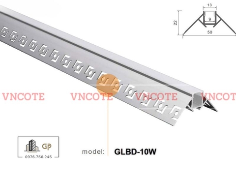Thanh ray đèn led góc âm GLBD-10W