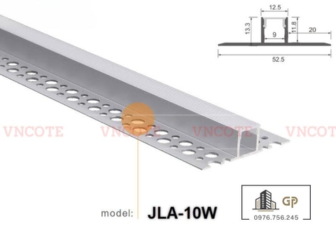 Thanh ray đèn led trần thạch cao 10mm JLA-10W